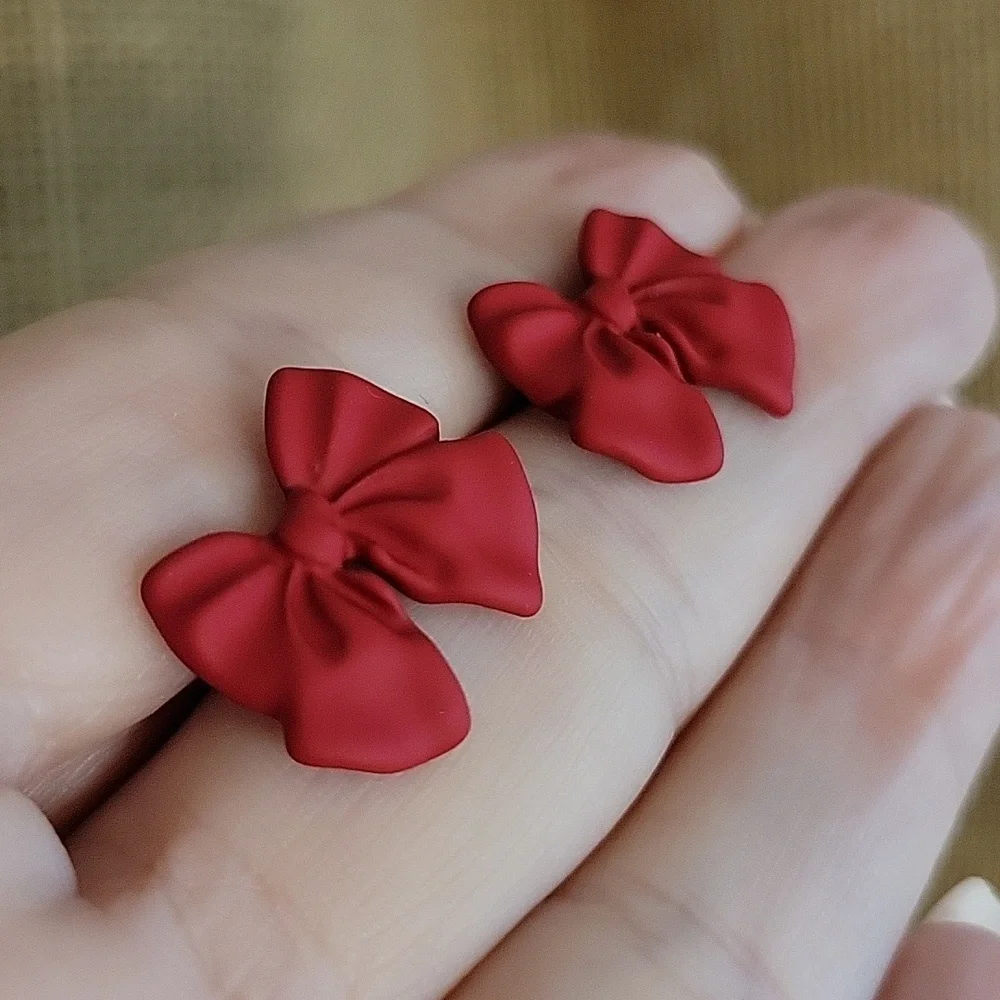 🔥LAST PAIR🔥 RED BOW EARRINGS